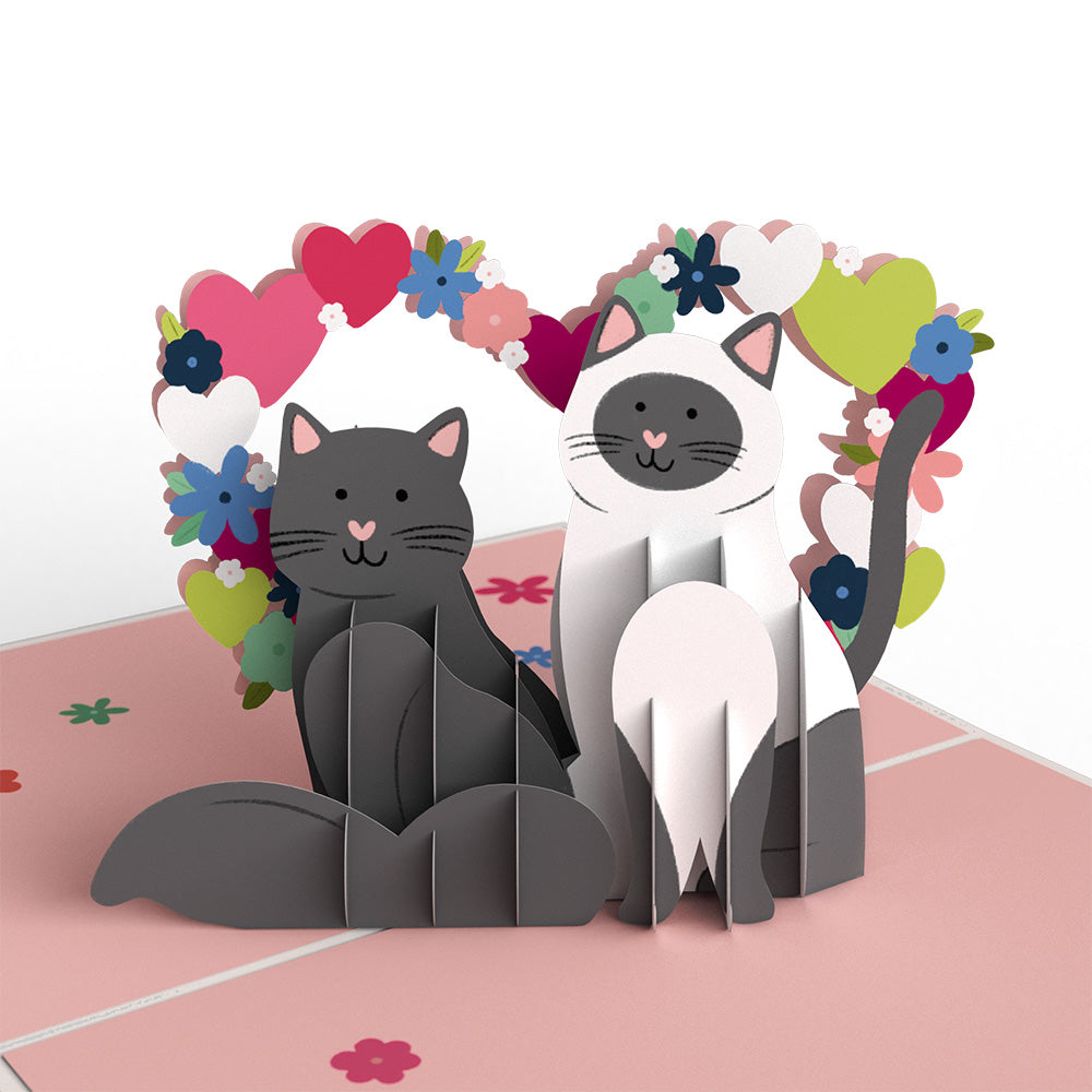Happy Meowentine’s Day Cat 4-in-1 Nesting Card、mySite、solidvoid