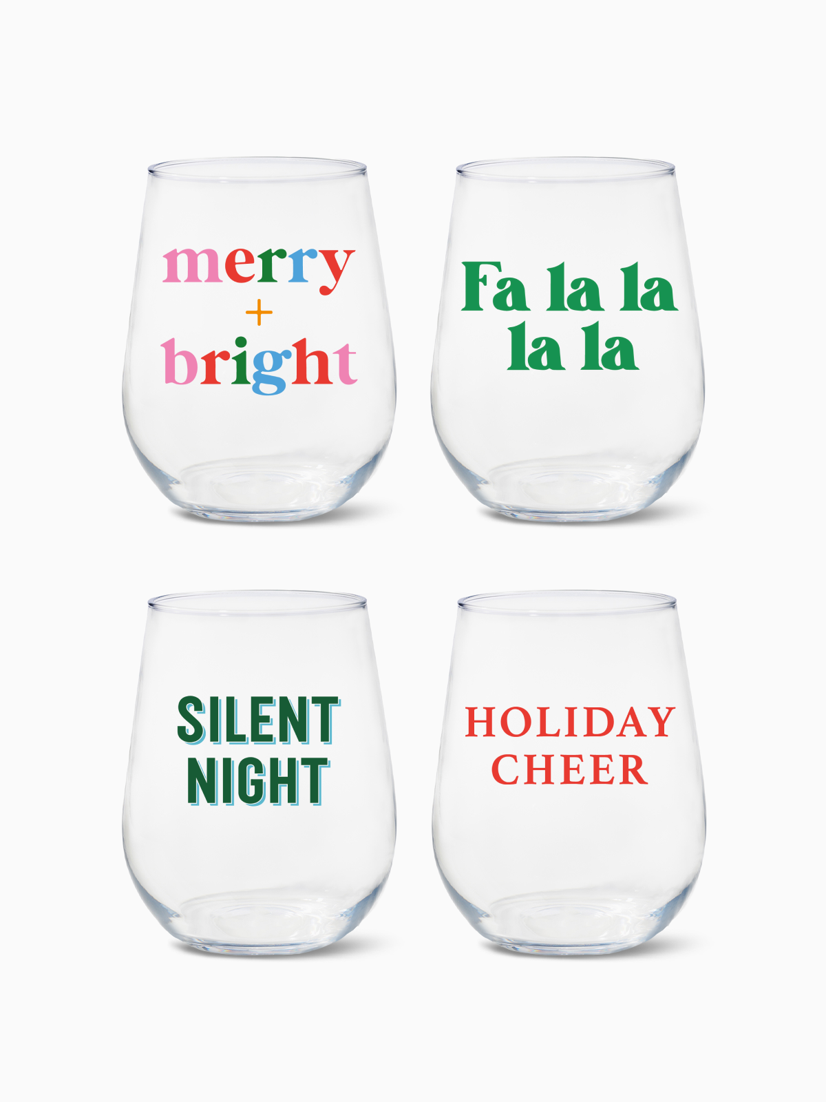 Holiday Sip and Sing - RESERVE 16oz Stemless Wine Tritan Copolyester Glass、mySite、camillekostekn
