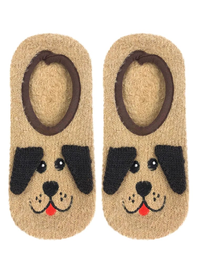Fuzzy Dog Slipper Socks by Living Royal、mySite、g9winljtr