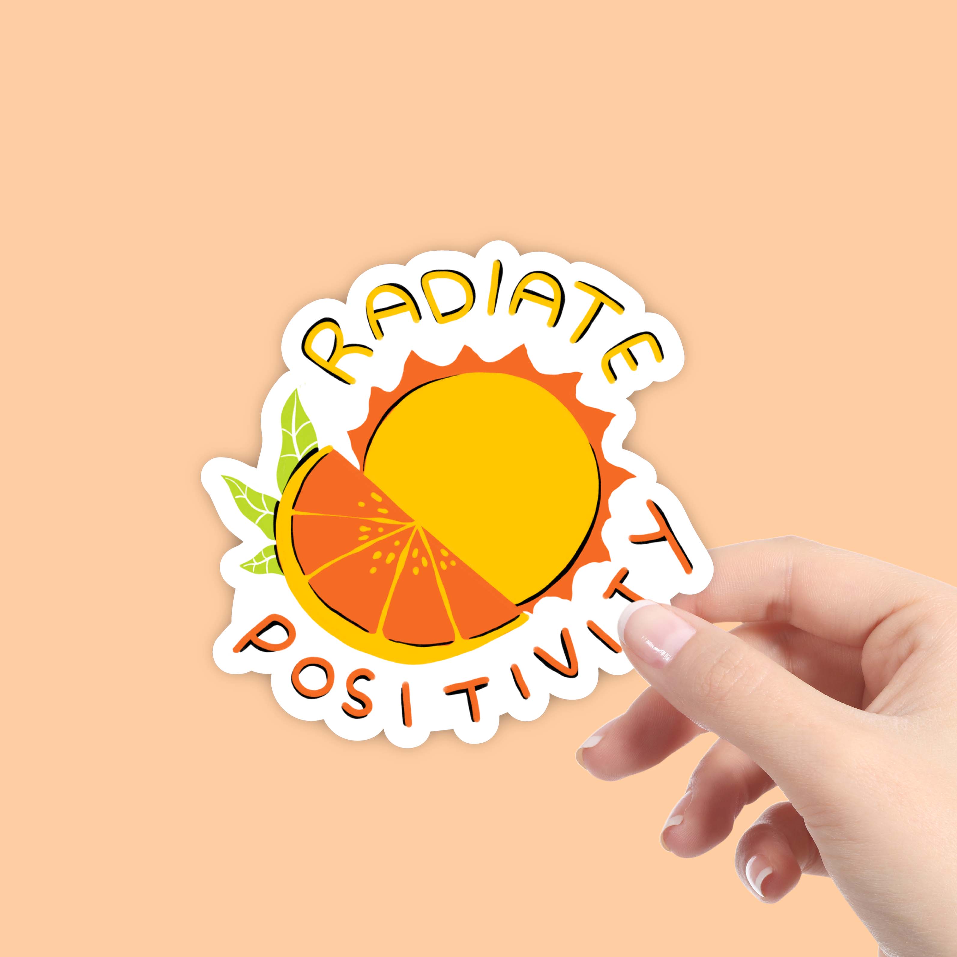  Radiate Positivity Orange & Sun - Positivity Sticker、mySite、elrpsem3k