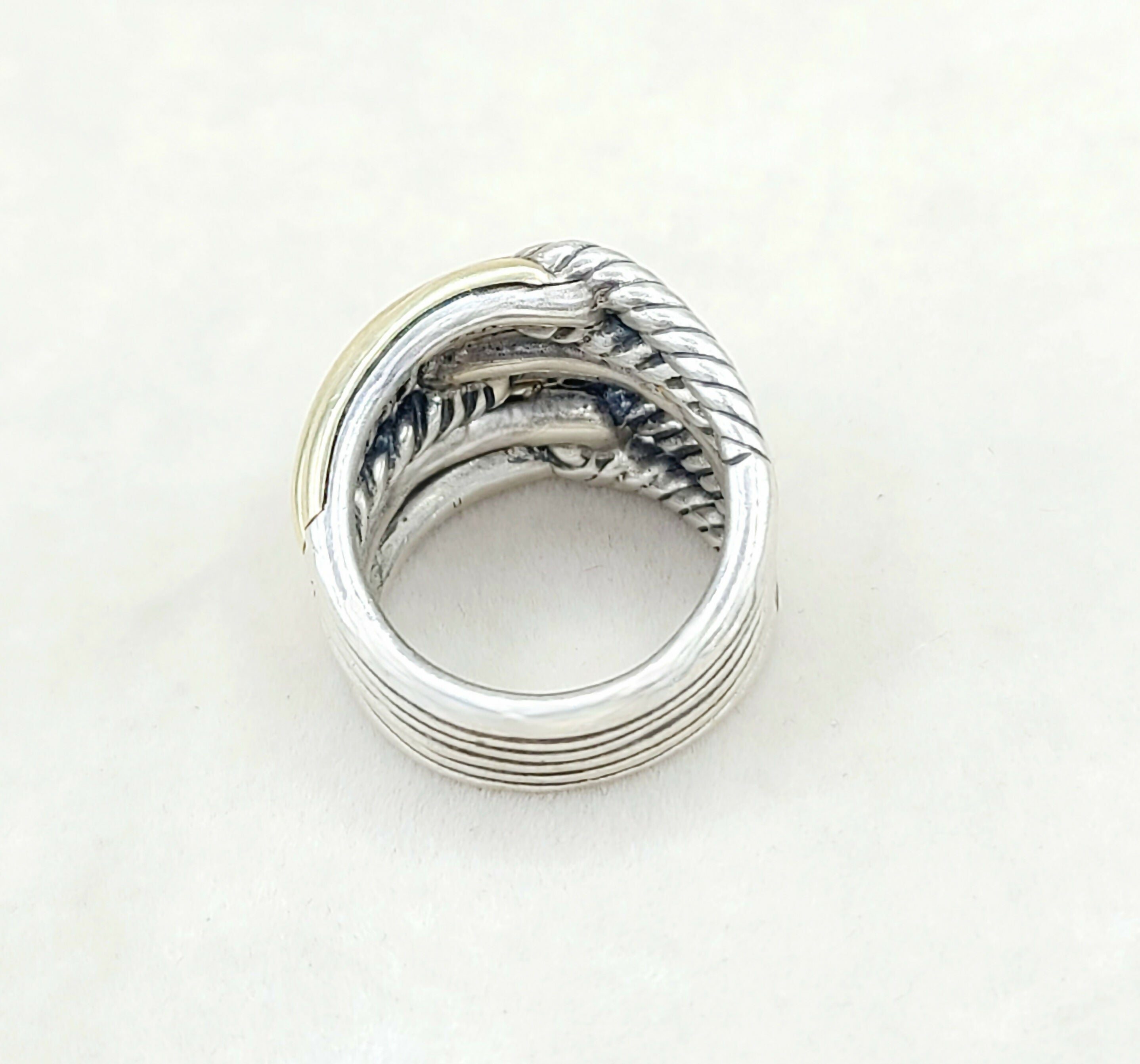 David Yurman Triple- Loop Labyrinth Ring With 18k Gold、mySite、hinf8tx79