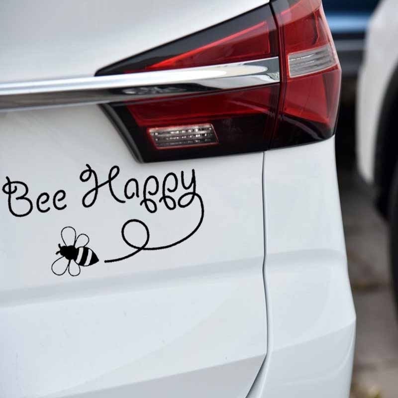 Honey Bee and Bee Happy Stickers for Car or Anywhere!、mySite、g9winljtr