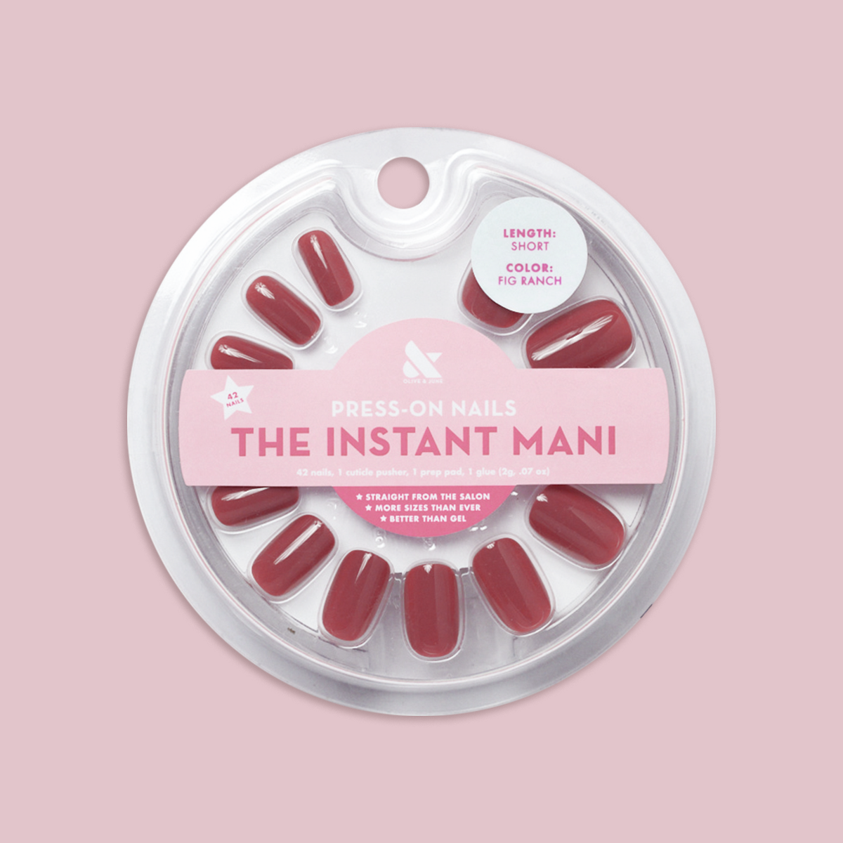 Fig Ranch - Press-On | Short | Squoval - Part of Set、mySite、solidvoid