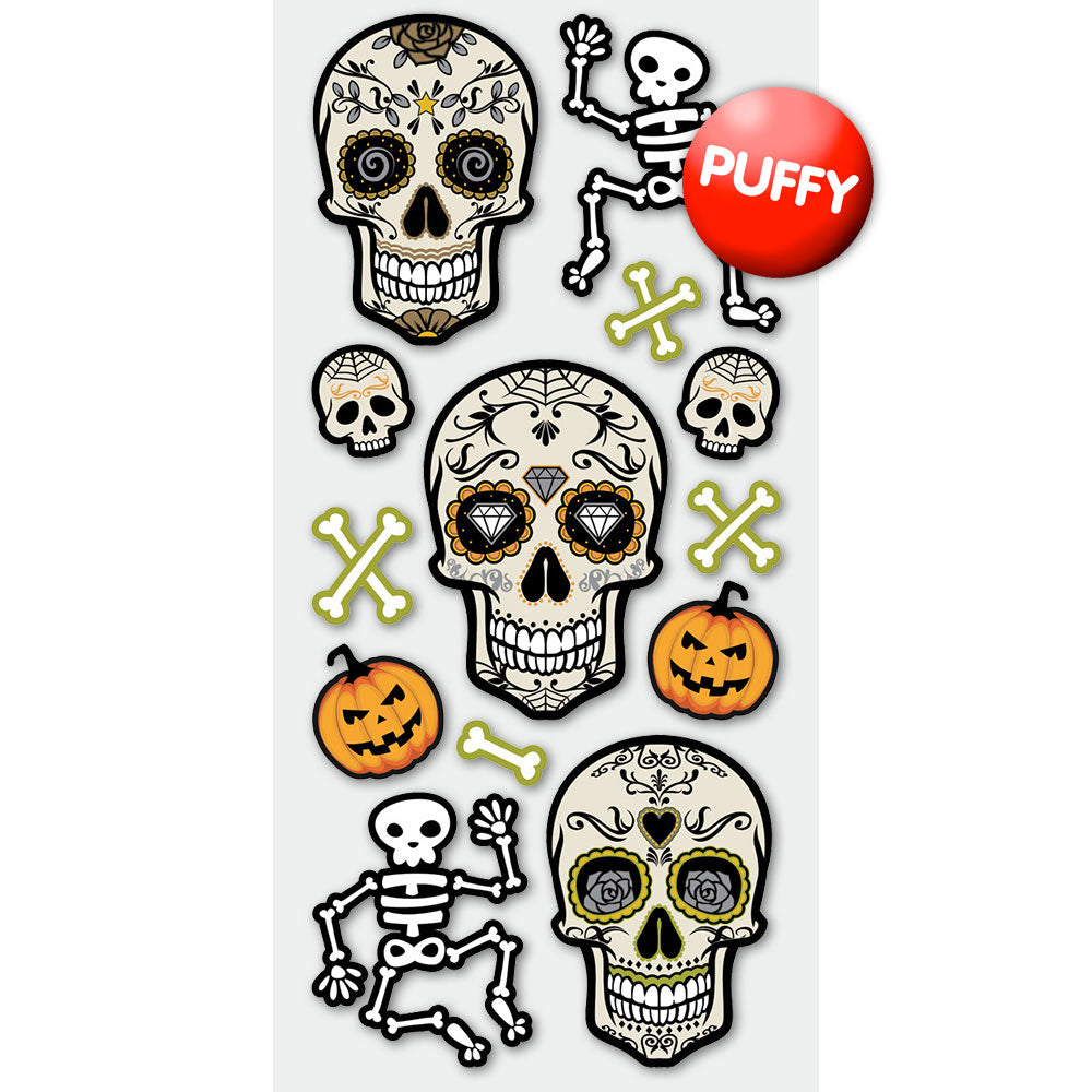  Skeletons Puffy Stickers、mySite、ghnorth