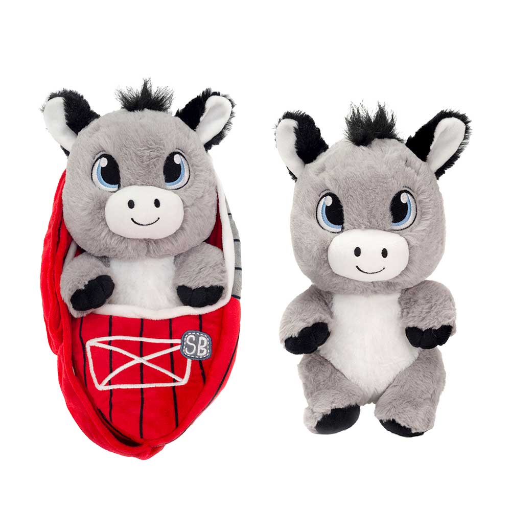 Swaddle Babies - 9.5IN Cuddle Donkey、mySite、g9winljtr