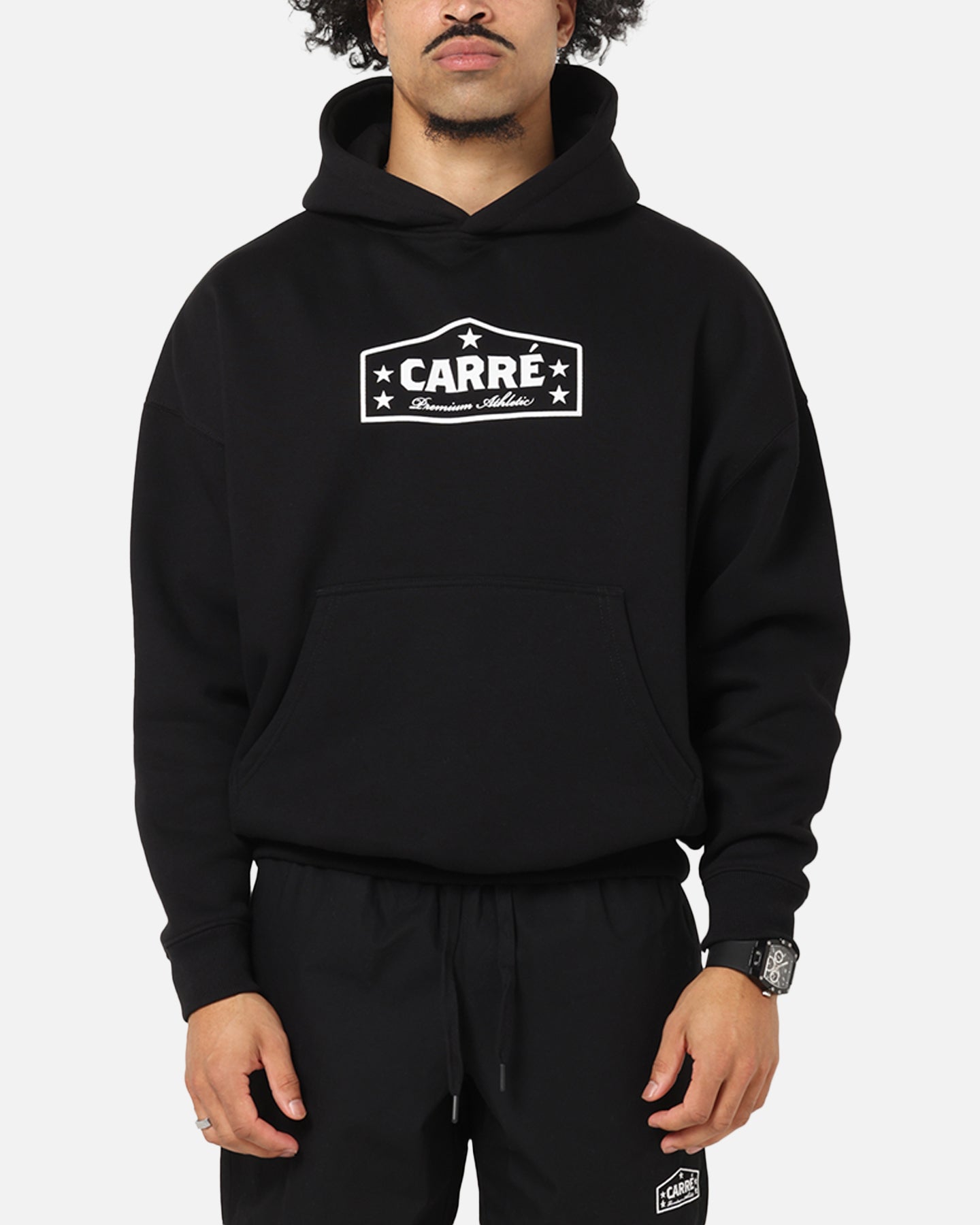 Carre Block Star Hoodie Black、mySite、zt4zffjzw