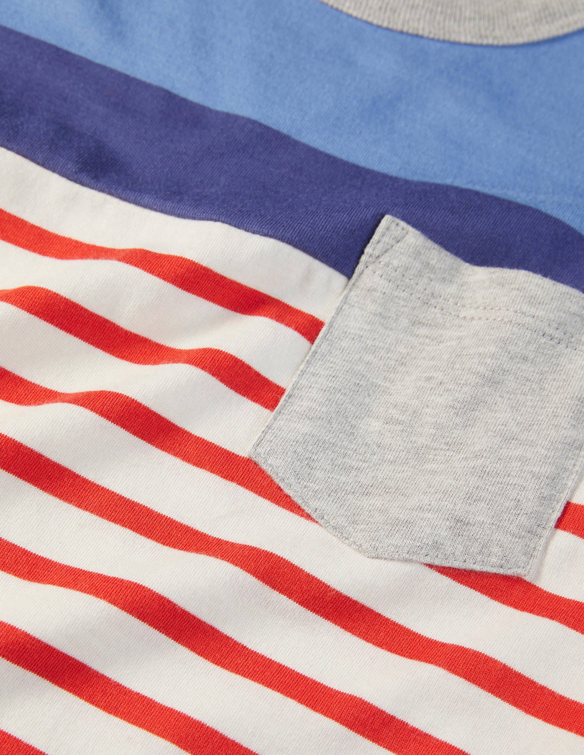  Colourblock Breton T-Shirt-Rocket Red/Elizabethan Blue、mySite、ashleygrahame