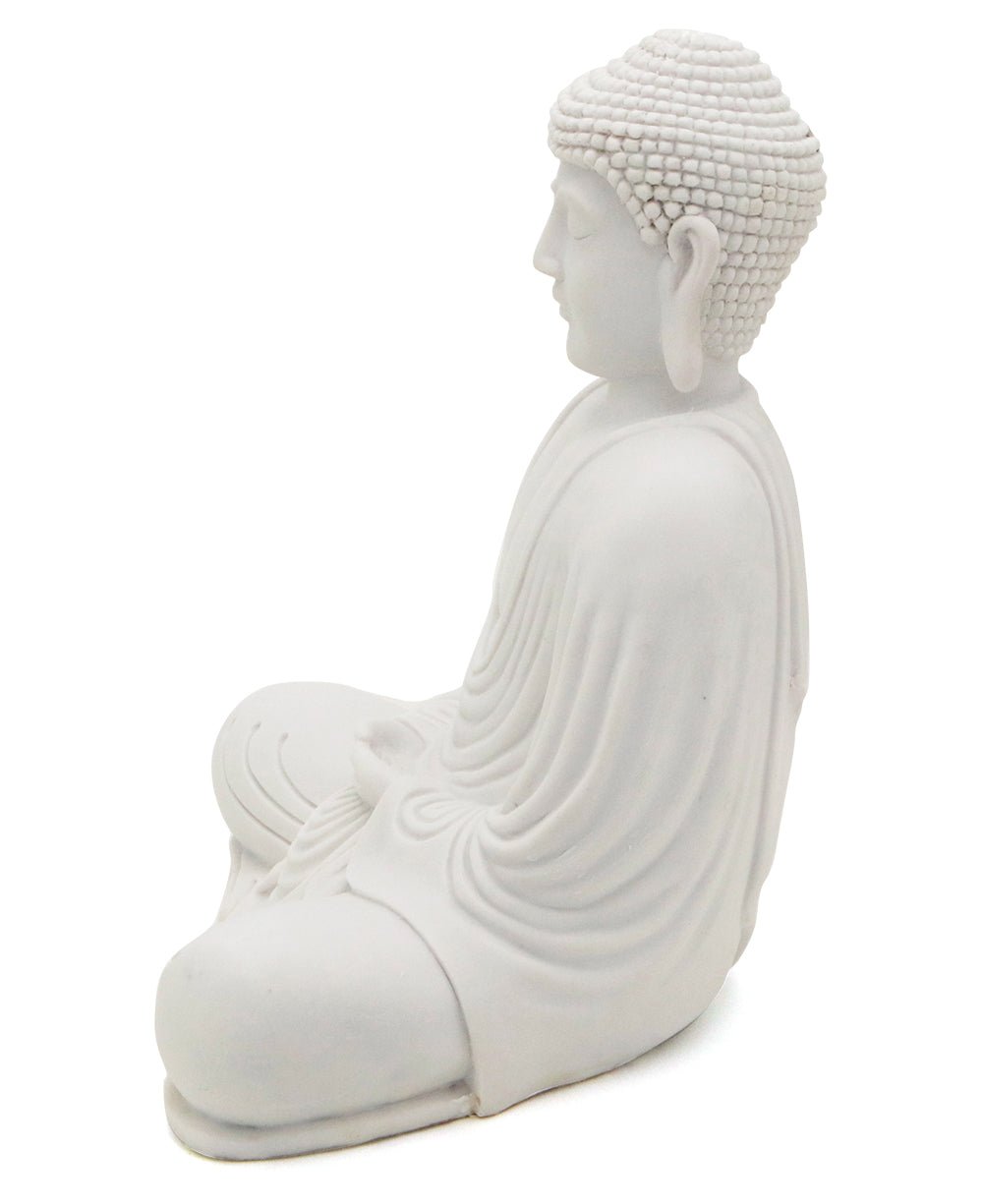 Serene White Buddha Statue, Indoor Outdoor use、mySite、topwebapps