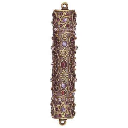 Michal Golan Garnet and Tanzanite Mezuzah、mySite、topwebapps