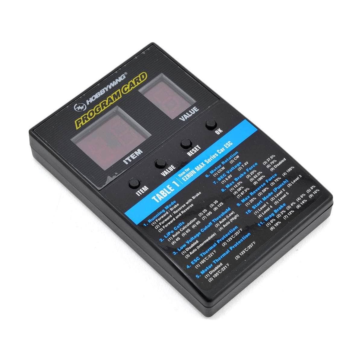  HWA30501003, Hobbywing LED Program Card、mySite、merchandisen