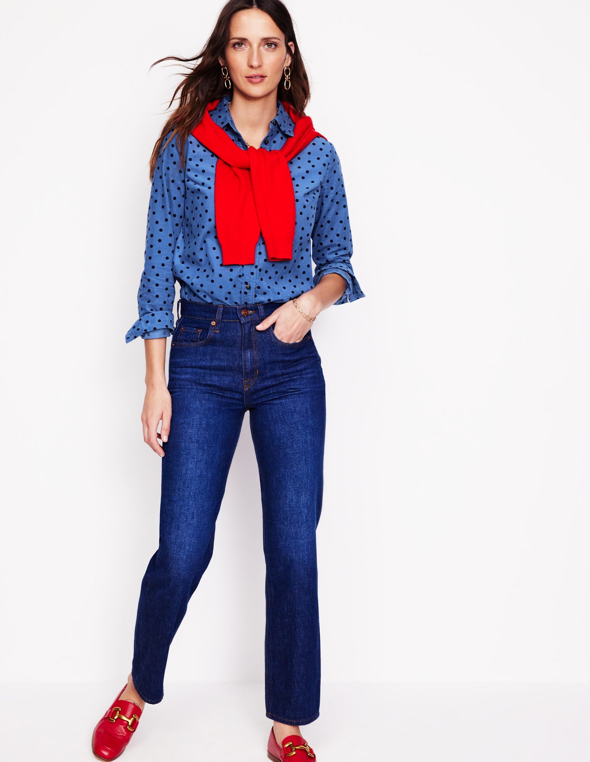  Sienna Cord Shirt-Blue Jay, Abstract Dot、mySite、ashleygrahame