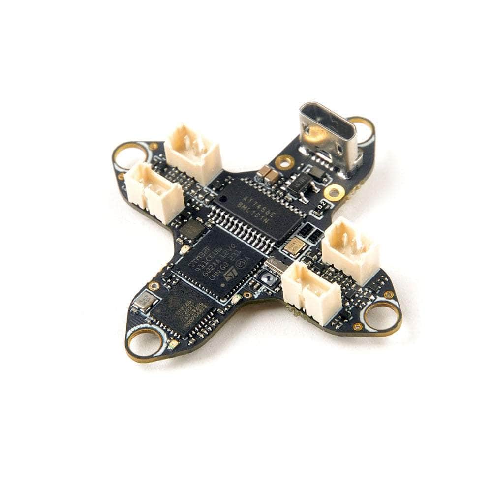  HappyModel CrossF4 F411 1-2S 5A 8Bit AIO Whoop Flight Controller - ELRS 2.4GHz、mySite、merchandisen