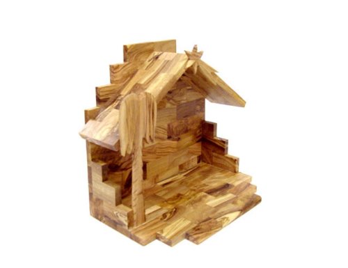  Holy Land Market Olive Wood Miniature Set with Stable 12 Pieces、mySite、elrpsem3k