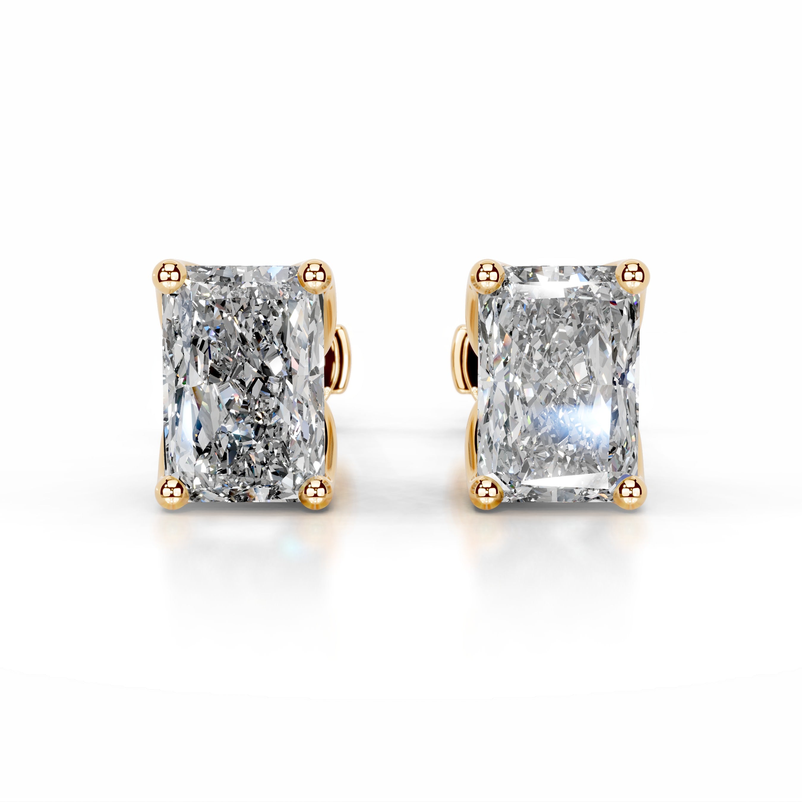 Doris Lab Grown Diamond Studs Earrings - 18K Yellow Gold、mySite、hinf8tx79