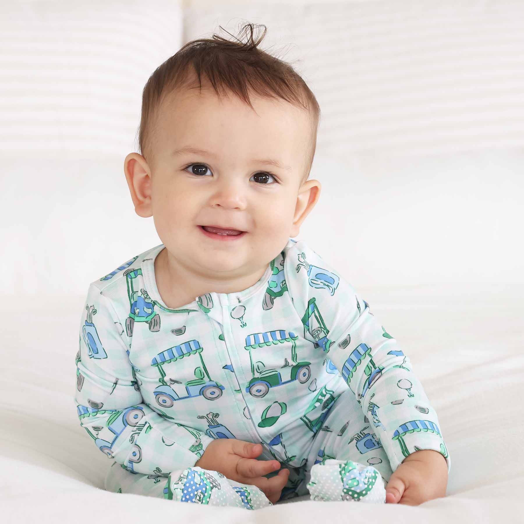  Birdie Babes Zipper Footie | Green、mySite、layawaytickets