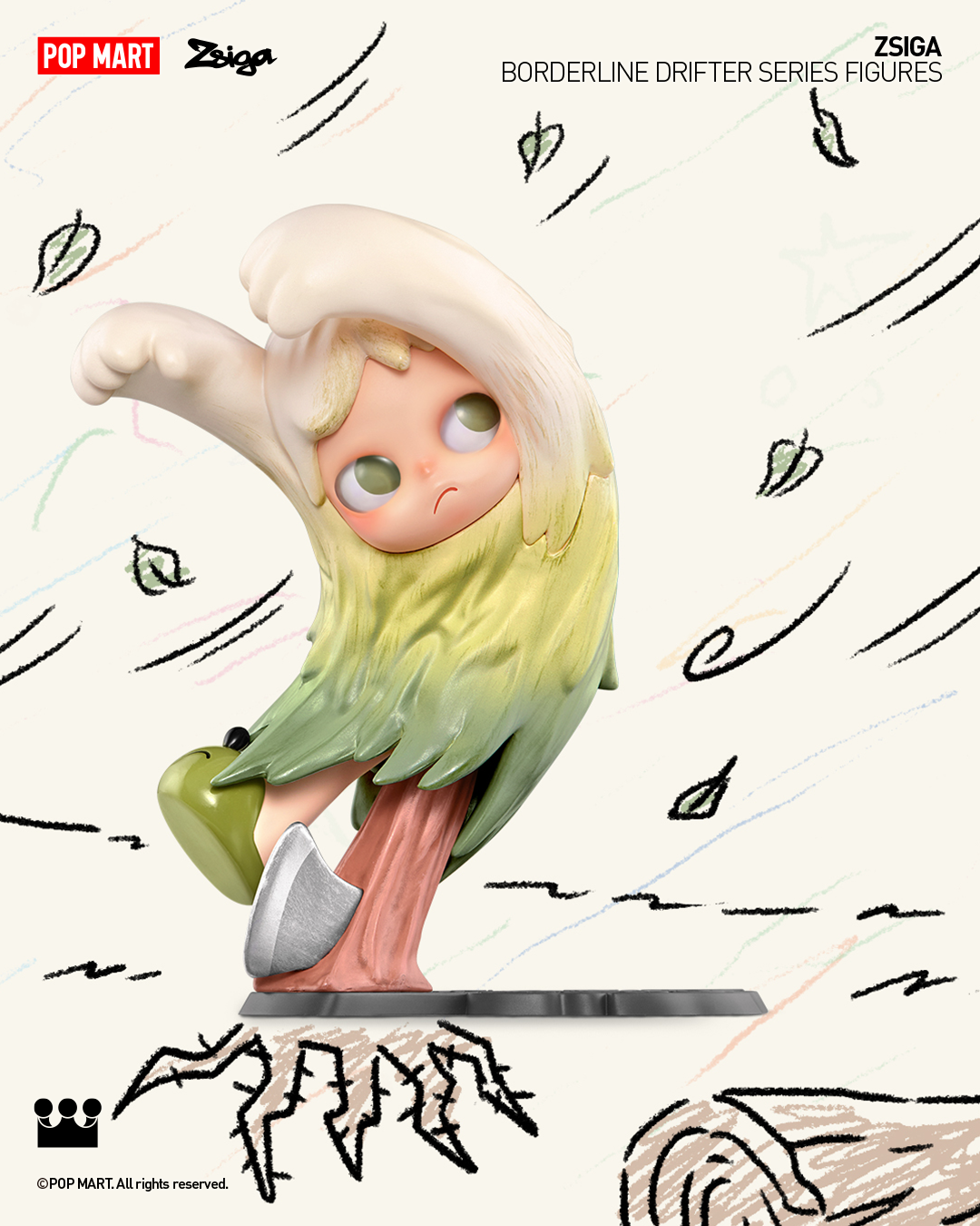  POP MART Zsiga Borderline Drifter Series Figures、mySite、greenlandpopulation