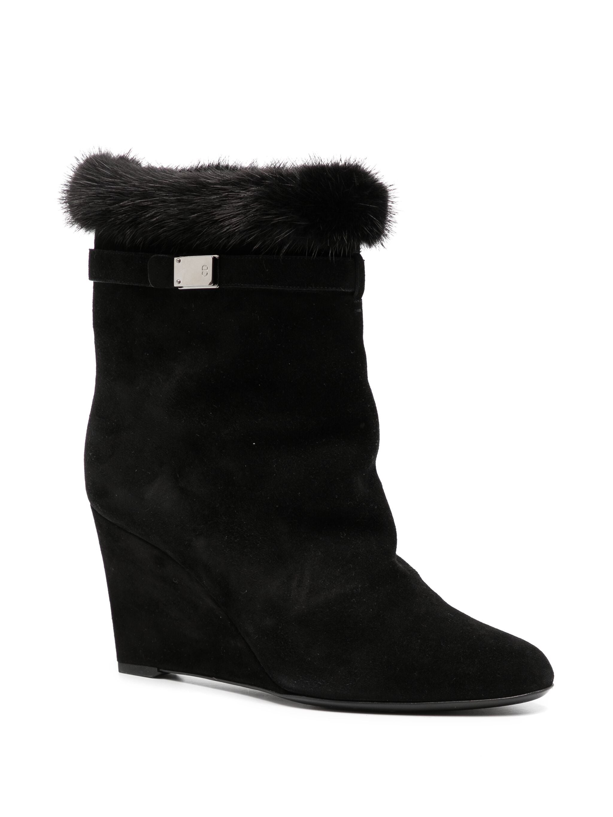 Fur Trim Ankle Boots、mySite、garminoutage.com