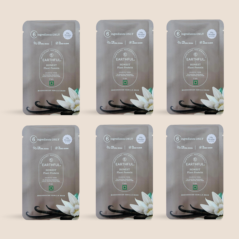Plant Protein Powder Madagascar Vanilla | For Stamina, Energy, & Managing Weight | Pack Of 6、mySite、camillekostekn