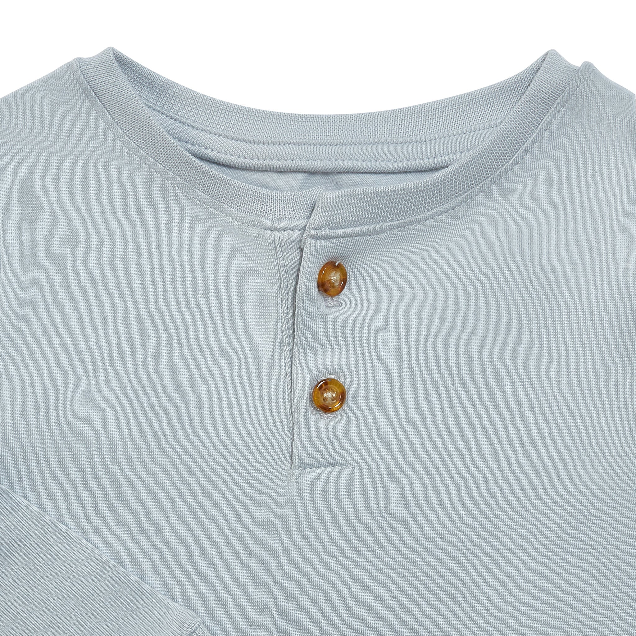 RETIRED - Organic Long Sleeve Bunny Pant Set - Pearl Blue、mySite、g9winljtr