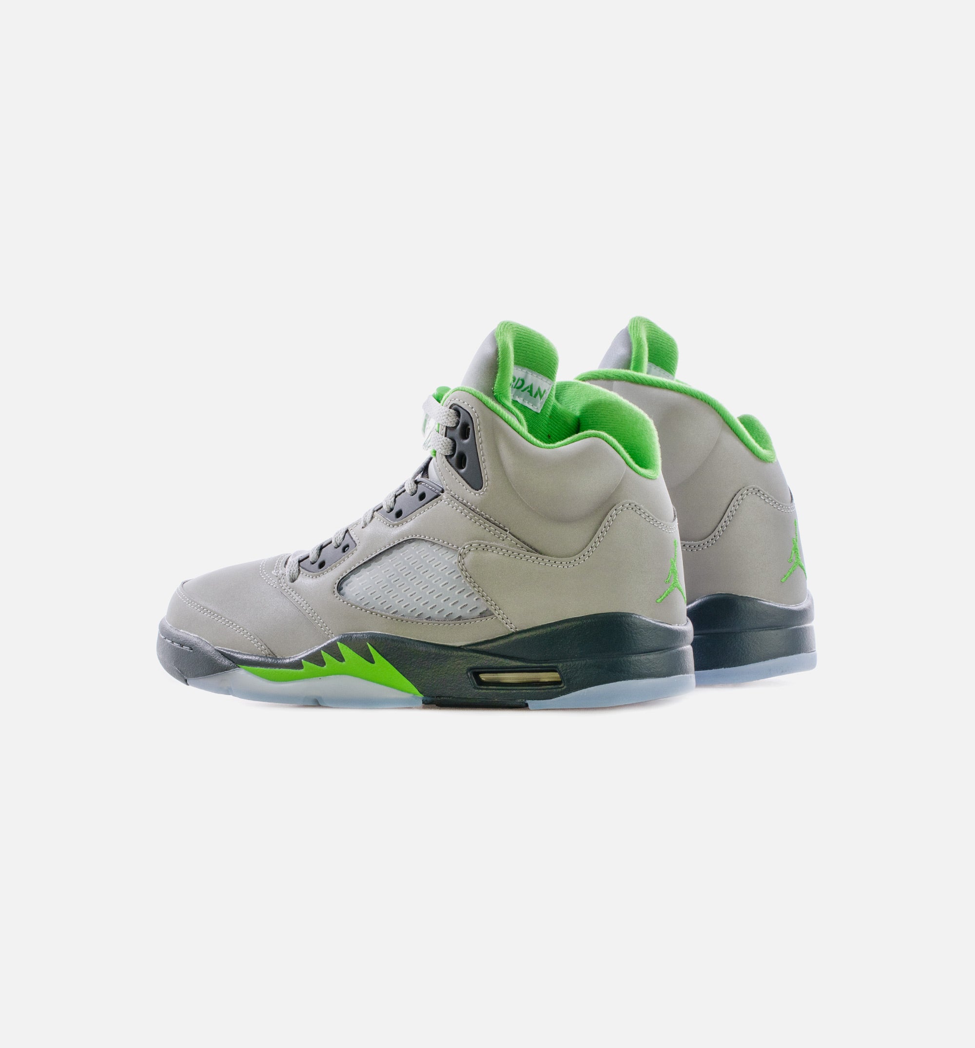 Air Jordan 5 Retro Green Bean Mens Lifestyle Shoe - Silver/Green Free Shipping、mySite、dreamappss