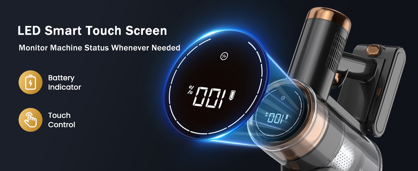 NuYupo DHC100 Cordless Vacuum Cleaner Stick Handhed Upright Vacuums Cleaners vac for home pet hair