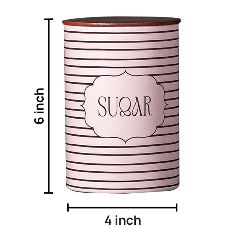 Stainless Steel Striped Jar Canister Set | Black White | Set of 4、mySite、camillekostekn