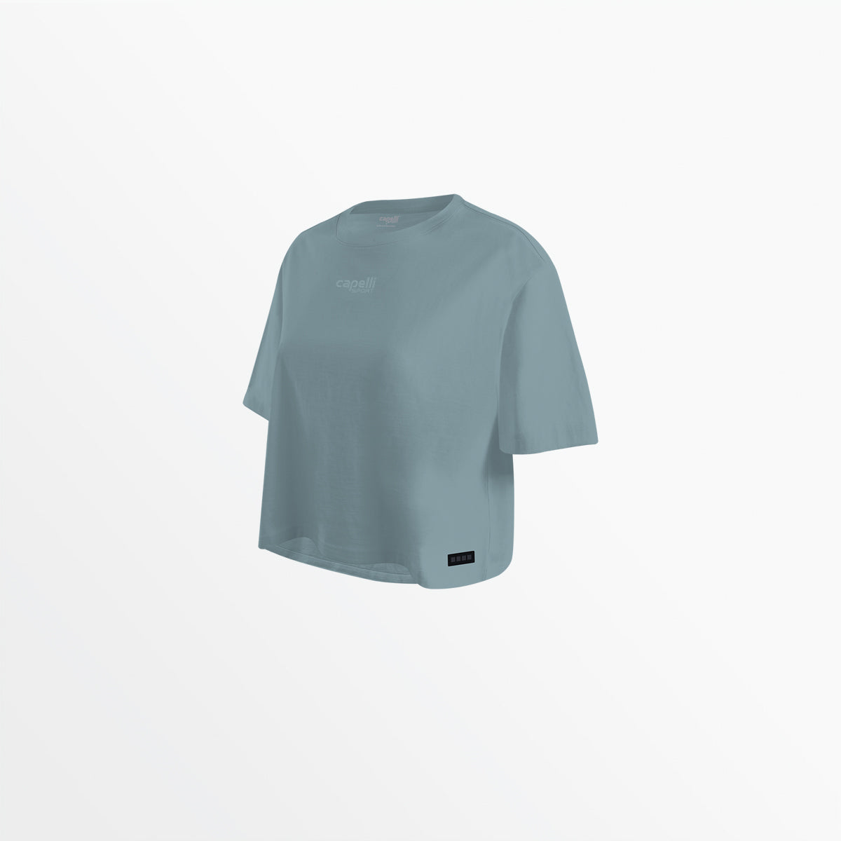 WOMEN'S TONAL CROPPED OVERSIZED TEE