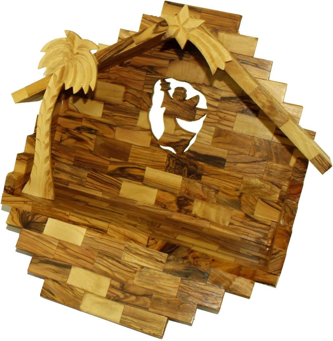 Holy Land Market Olive Wood Nativity Set with Stable. Deluxe (15 Piece Set)、mySite、topwebapps