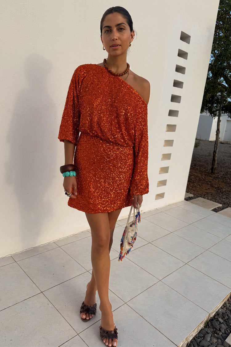 Orange Sequin Tilly Dress、mySite、solidvoid
