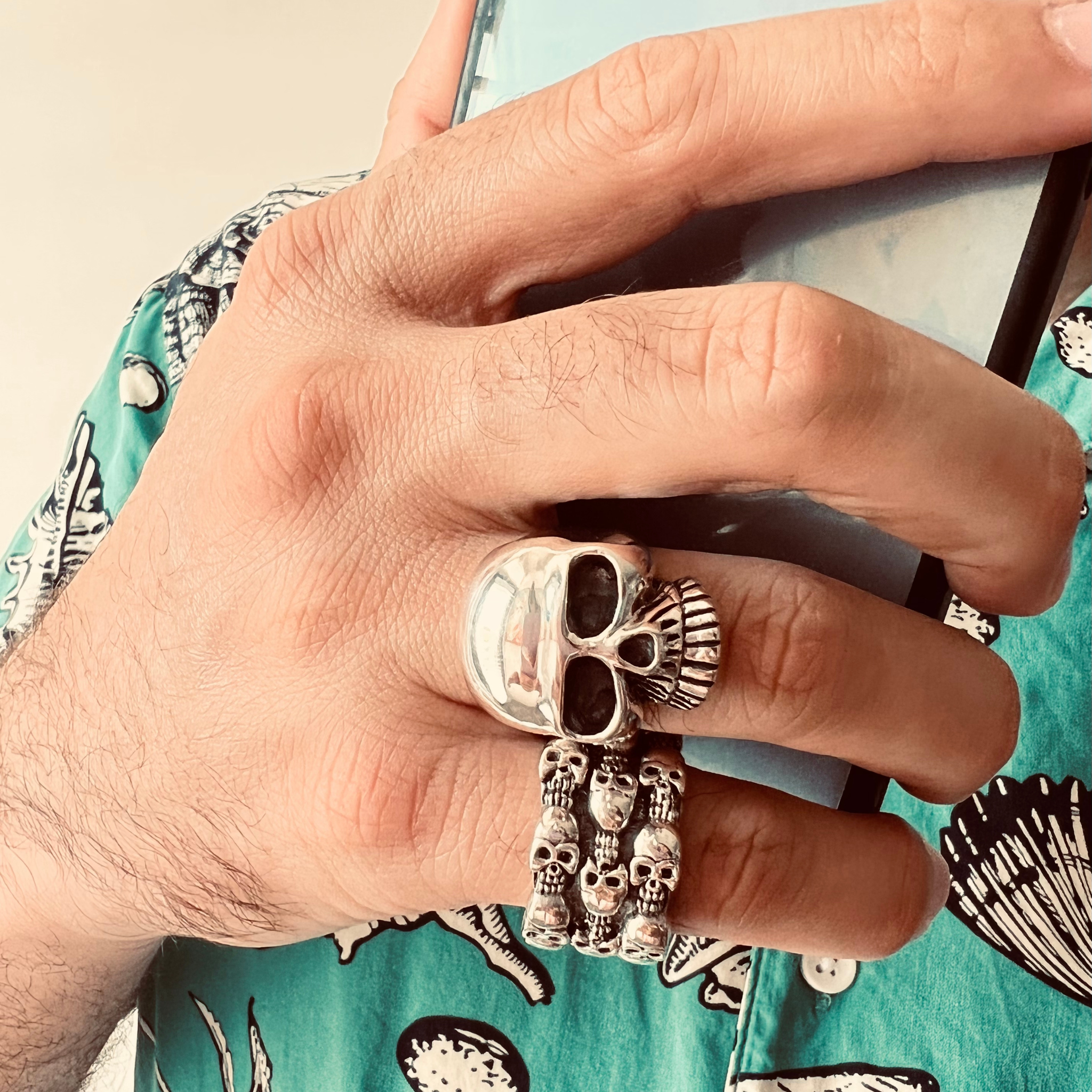 Sterling Silver Skull Ring / SSR0001、mySite、dreamappss