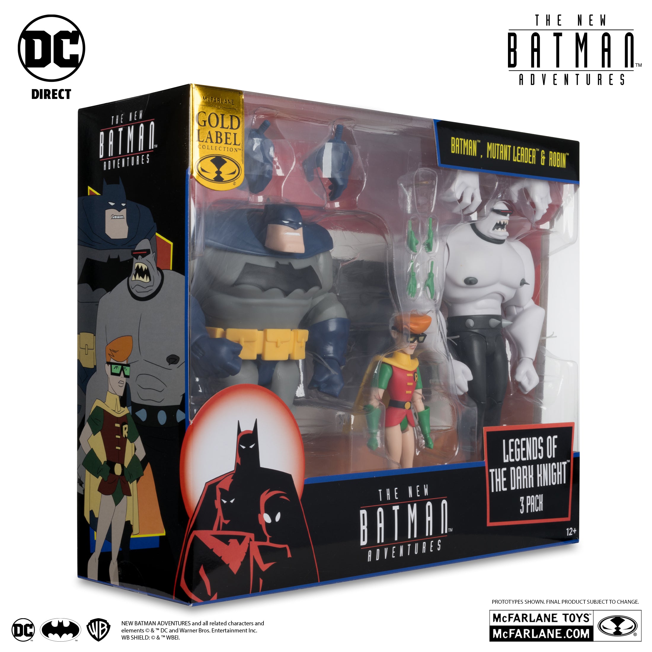 DC Direct New Batman Adventures Batman, Mutant Leader & Robin 3-Pack (Legends of The Dark Knight)、mySite、hgirdovlk