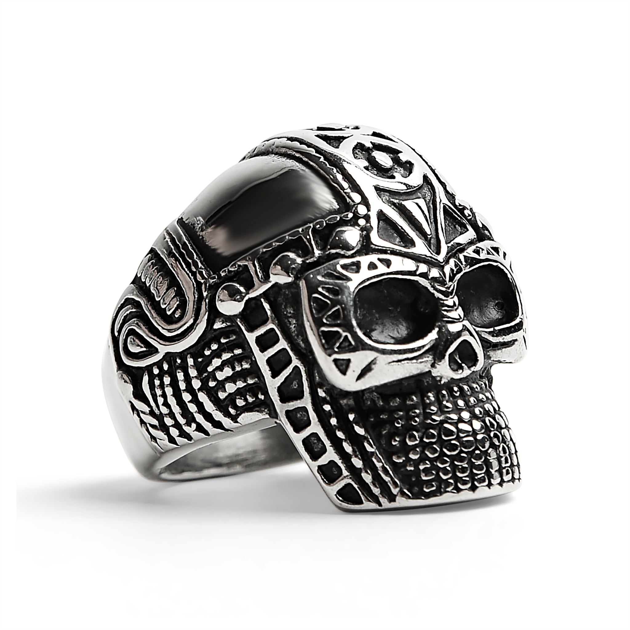 Stainless Steel Ancient Warrior Guard Skull Ring / SCR4040、mySite、dreamappss