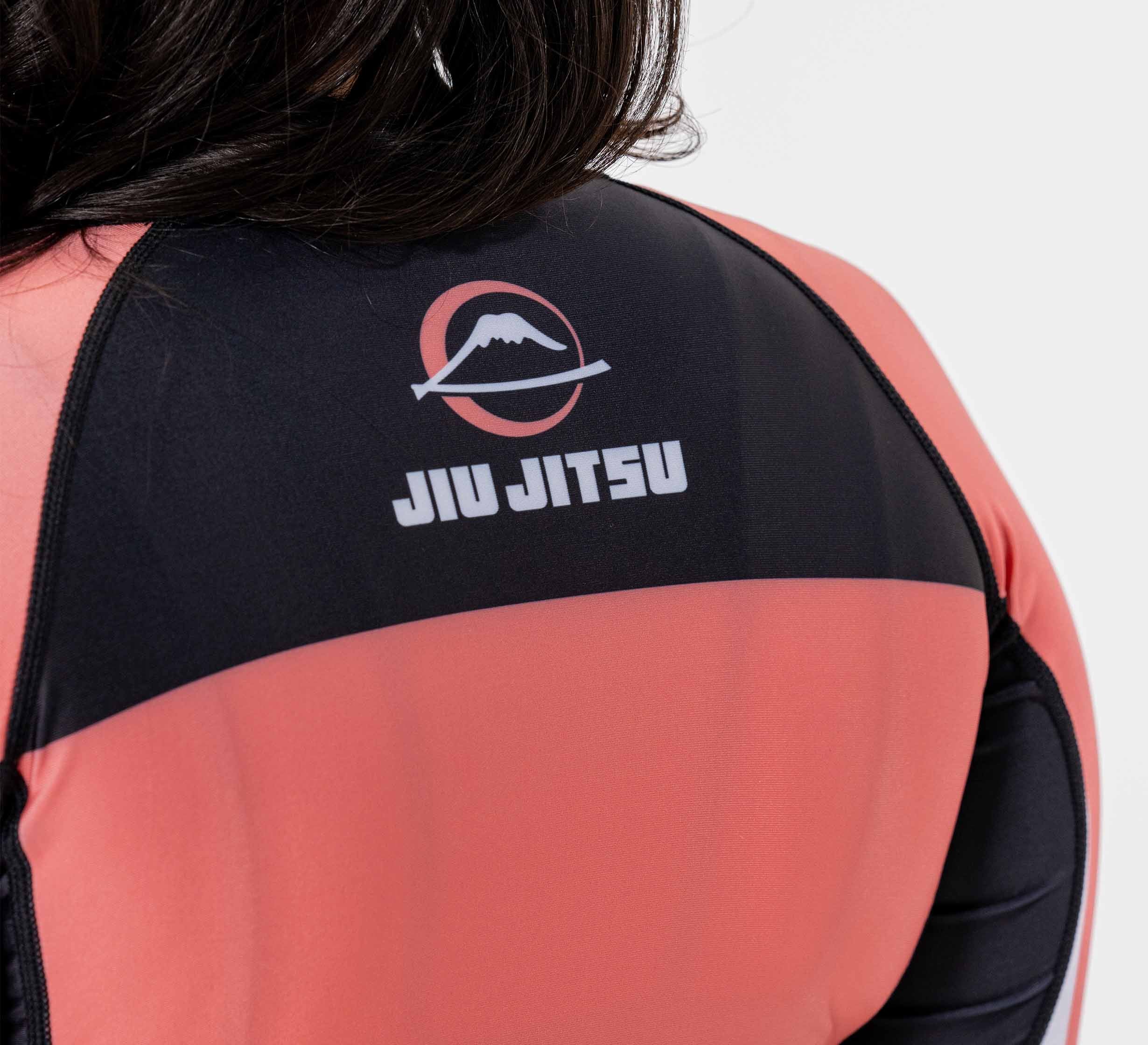 Womens Jiu Jitsu Script Flex Lite Long Sleeve Rashguard Pink、mySite、gigharbornorthrealestate