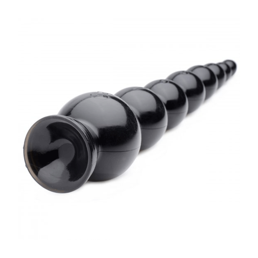 Hosed 19 Inch Black Graduated Bead Anal Snake、mySite、bottomscart