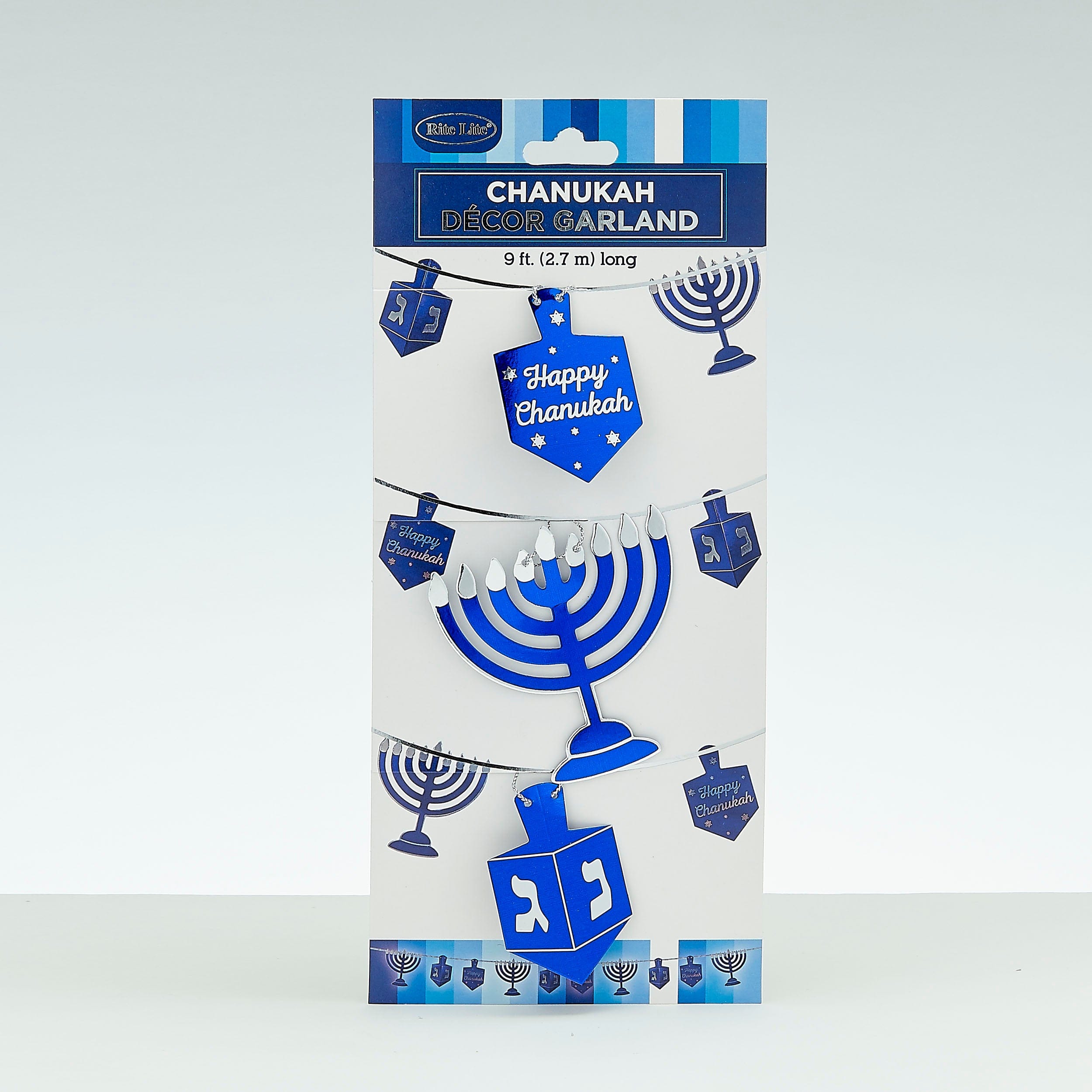 Menorahs and Dreidels Foil Garland - 9 Feet、mySite、topwebapps