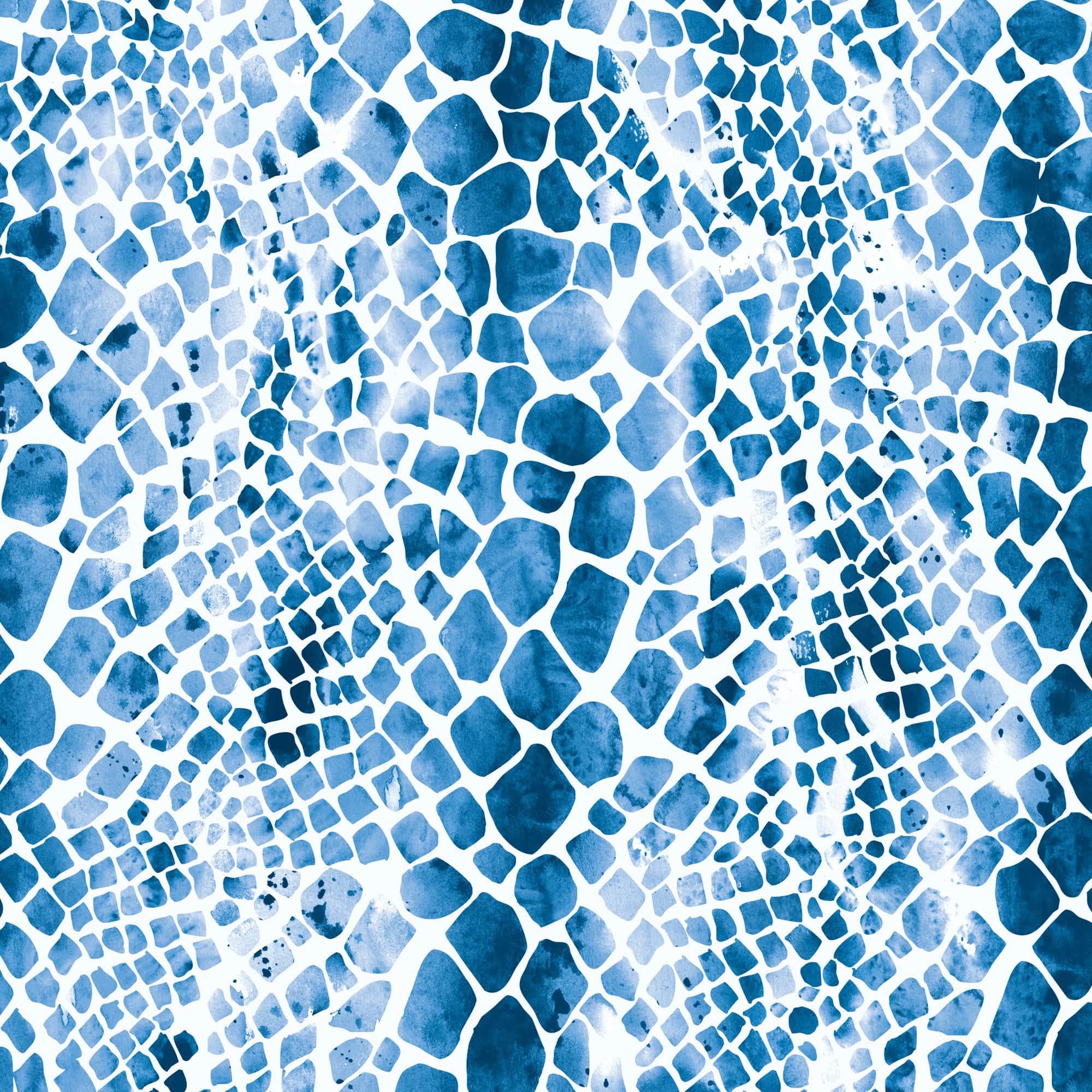  Blue Watercolor Zebra & Python Print 12 x 12 Paper、mySite、ghnorth