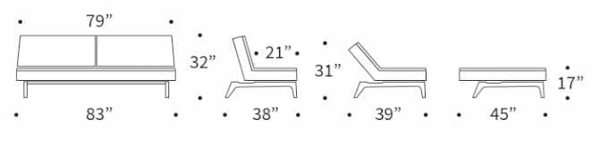 Dublexo Eik Sofa Bed, Smoked Oak、mySite、neckold