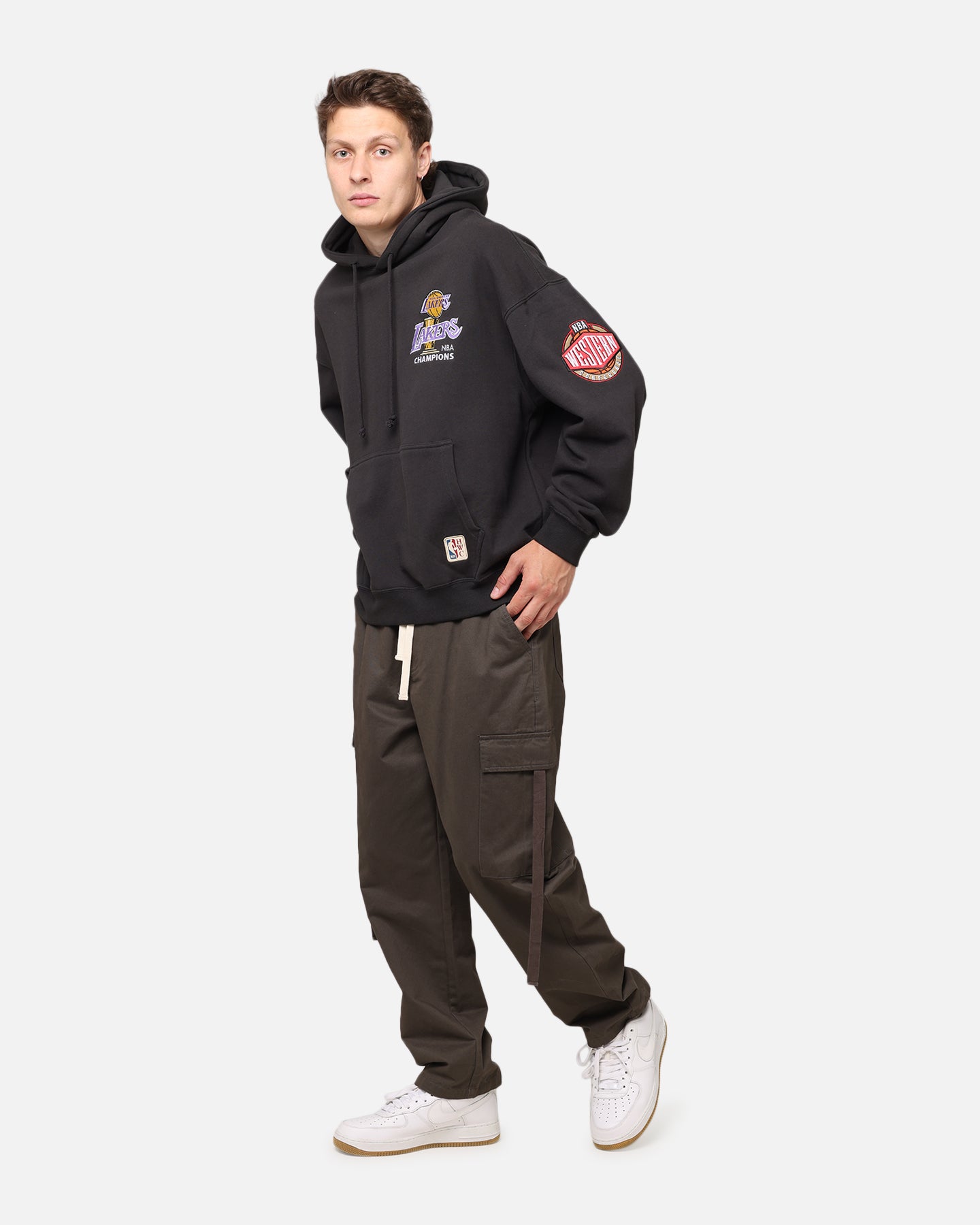 Mitchell & Ness Los Angeles Lakers Pinnacle Hoodie Faded Black、mySite、zt4zffjzw