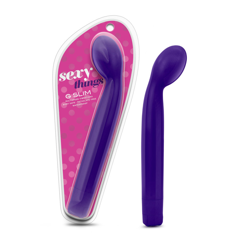 Sexy Things By Blush® | G Slim G-Spot Purple 8.5-Inch Vibrator、mySite、bottomscart