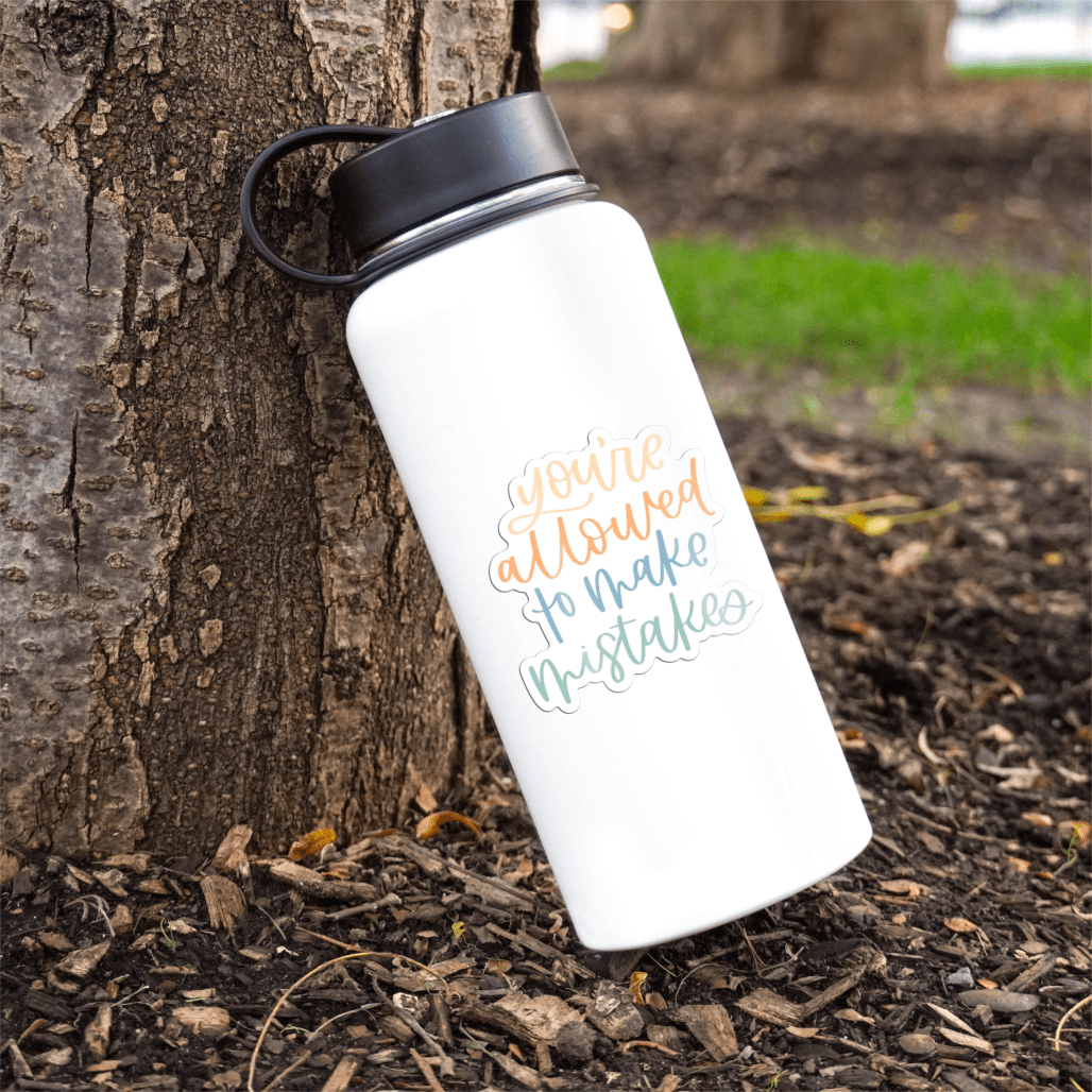  You're Allowed To Make Mistakes Sticker、mySite、ghnorth