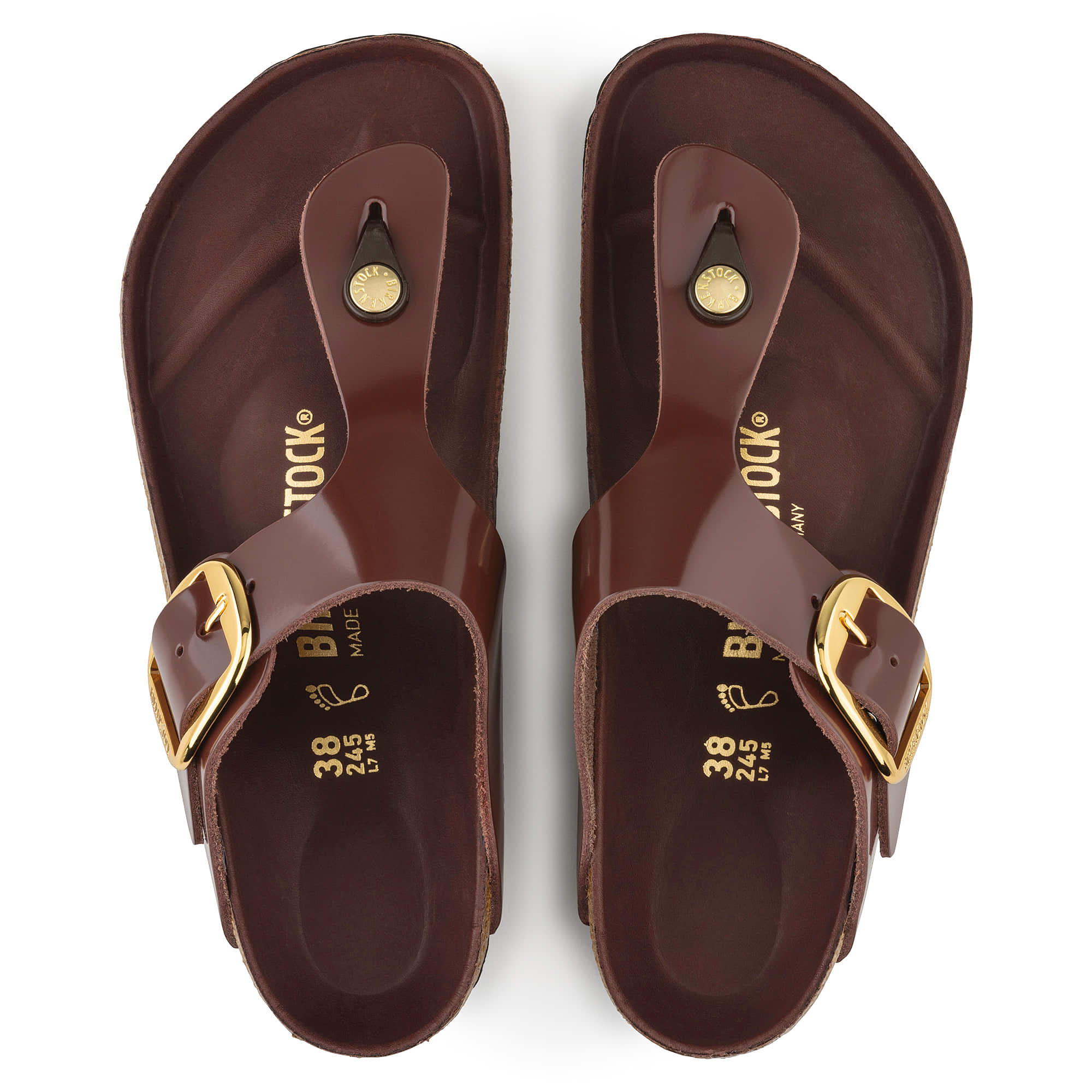 Gizeh Big Buckle Natural Leather Patent、mySite、gtrtttuynbv