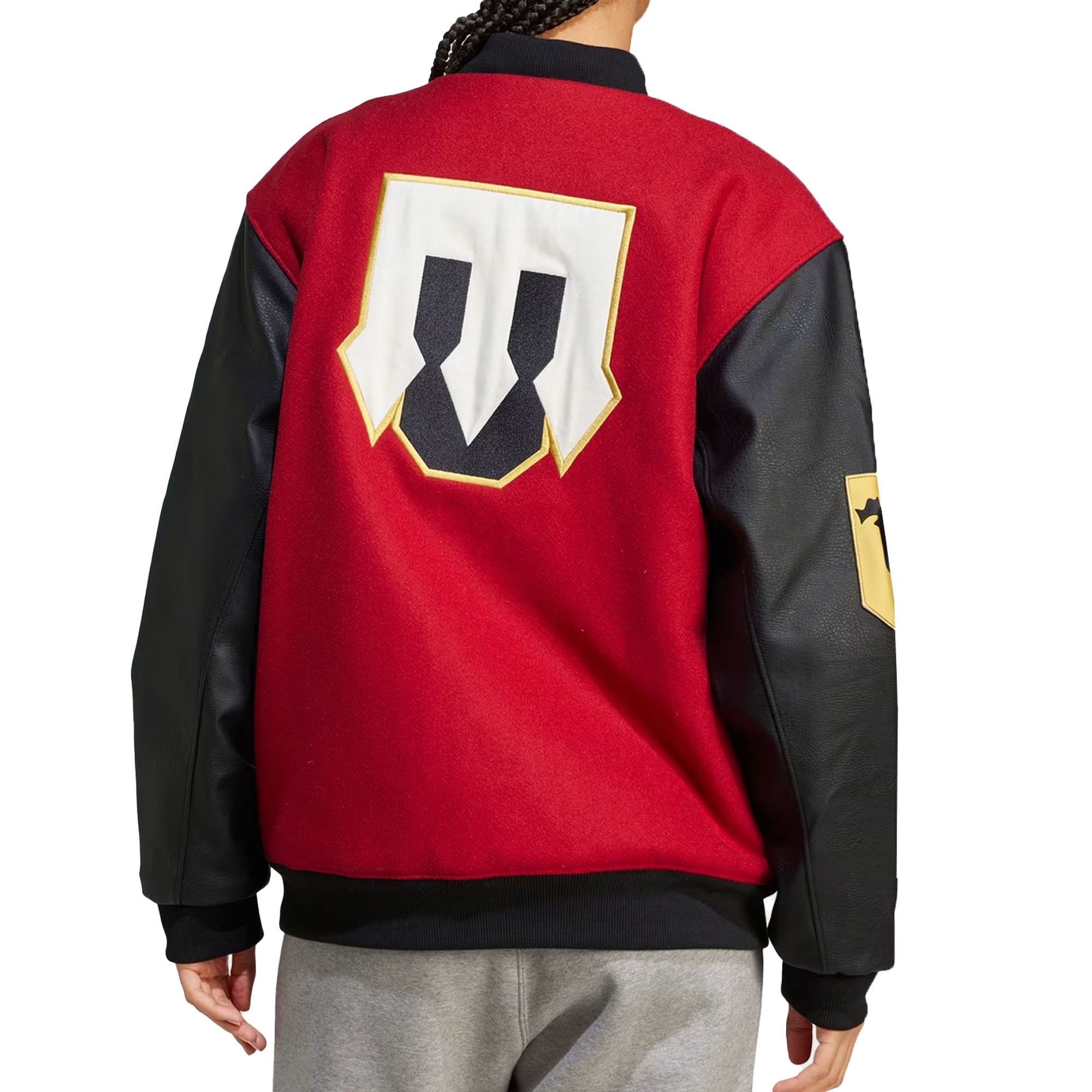 adidas Men's Manchester United 2024/25 VRCT Jacket Red/Black、mySite、noshort