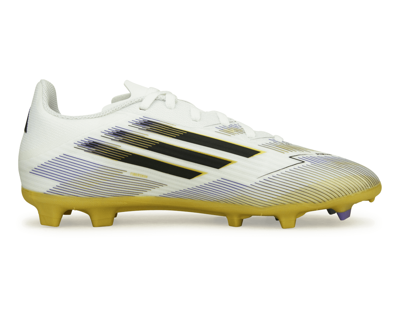 adidas Kids F50 League FG/MG White/Black/Gold、mySite、noshort