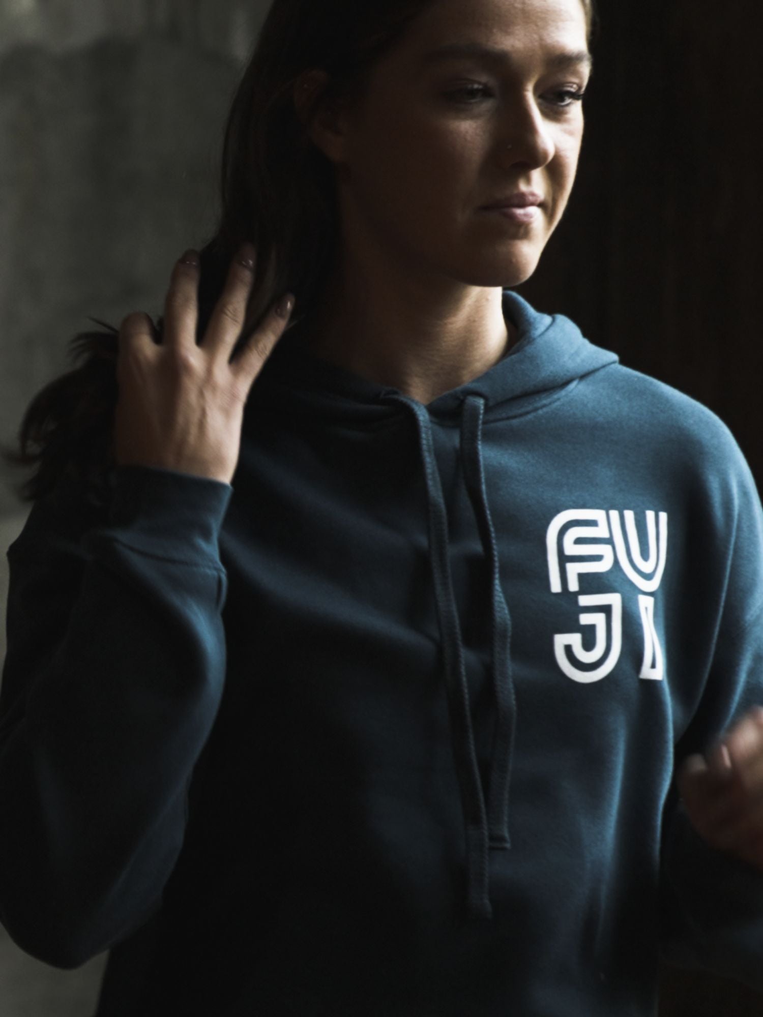 Womens Jiu Jitsu Rally Crop Hoodie Blue、mySite、gigharbornorthrealestate