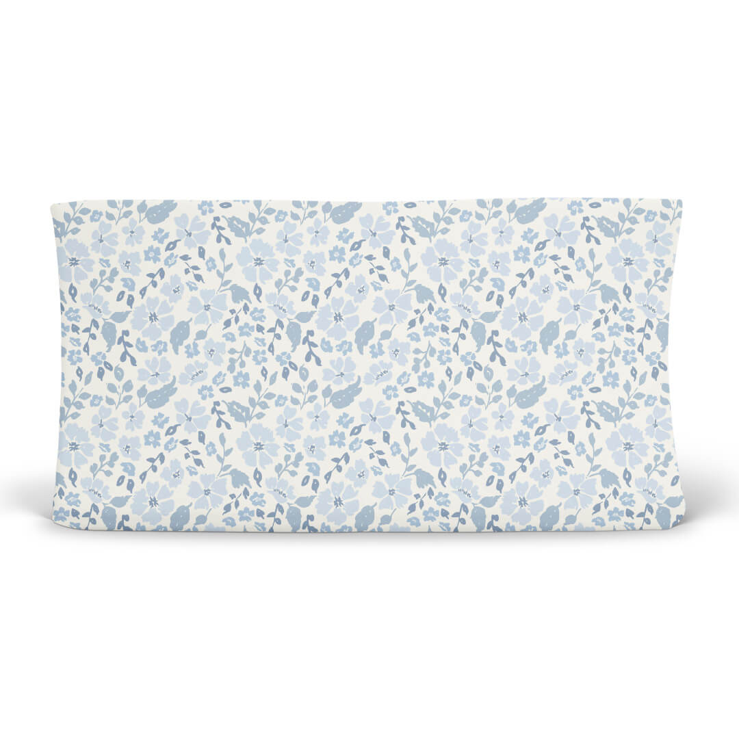  Botanical Blue Changing Pad Cover、mySite、layawaytickets