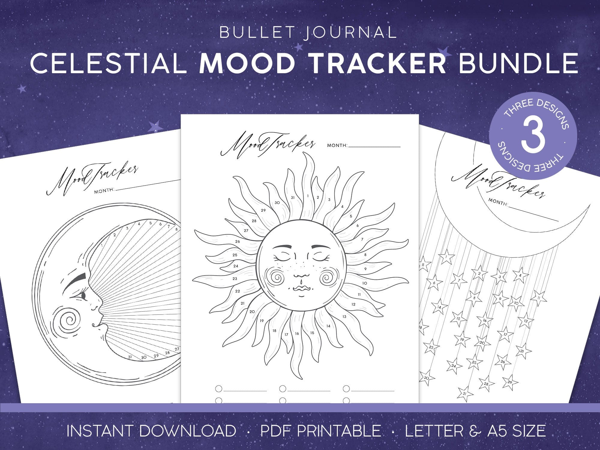  Printable Mood Trackers - Celestial、mySite、ghnorth