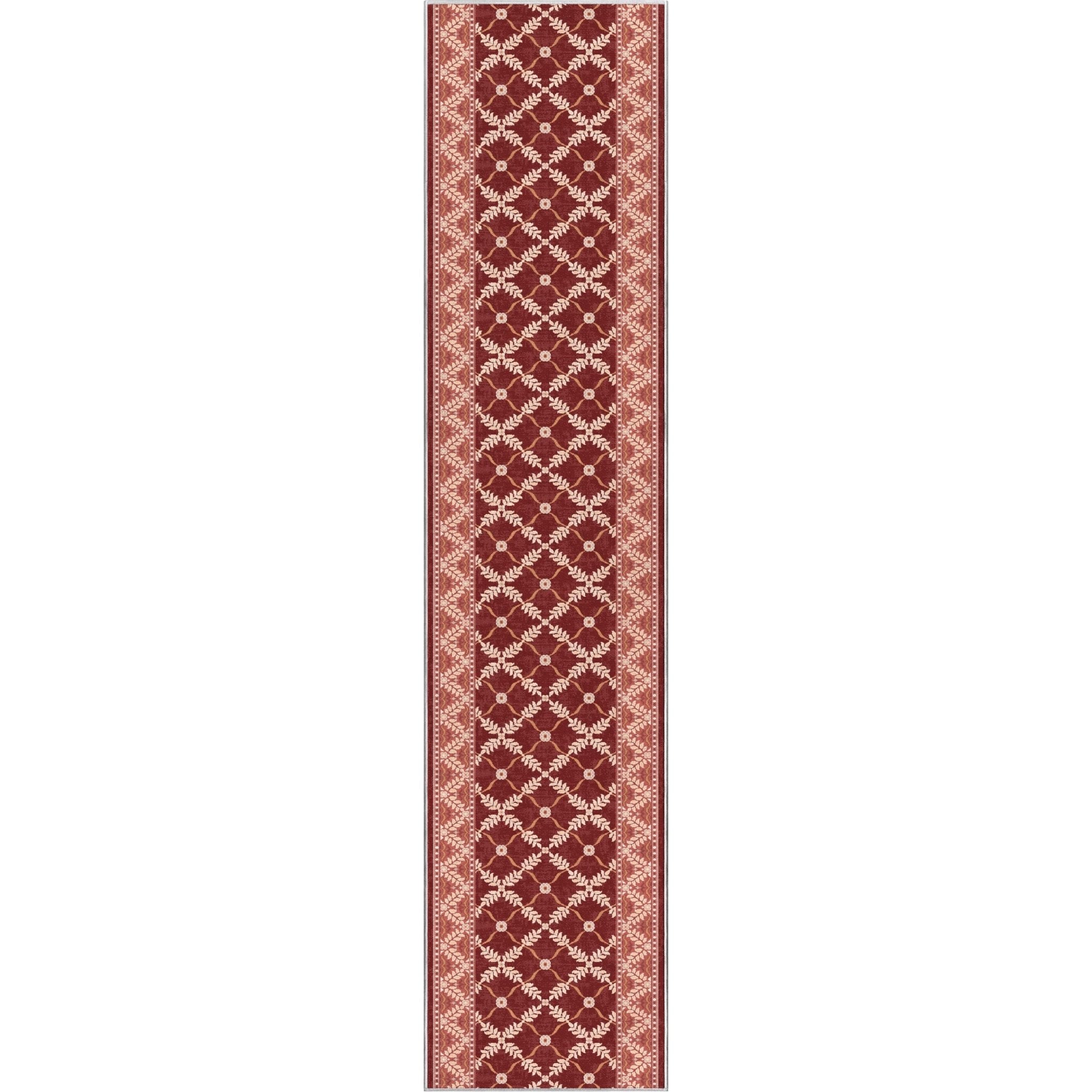 Custom Size Runner Regency Lattice Ruby Ember Choose Your Width x Choose Your Length Hallway Runner Rug、mySite、gigharbornorthrealestate