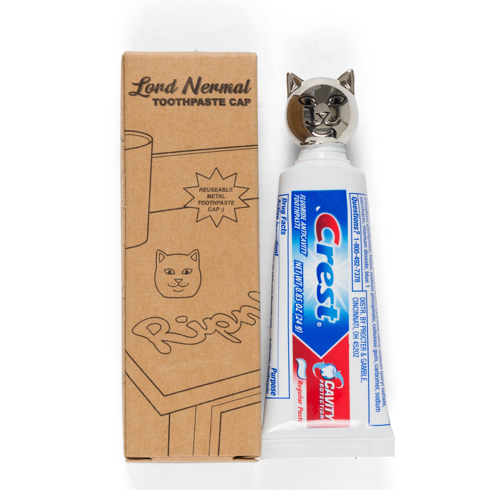  Lord Nermal Metal Toothpaste Cap (Silver)、mySite、merchandisen