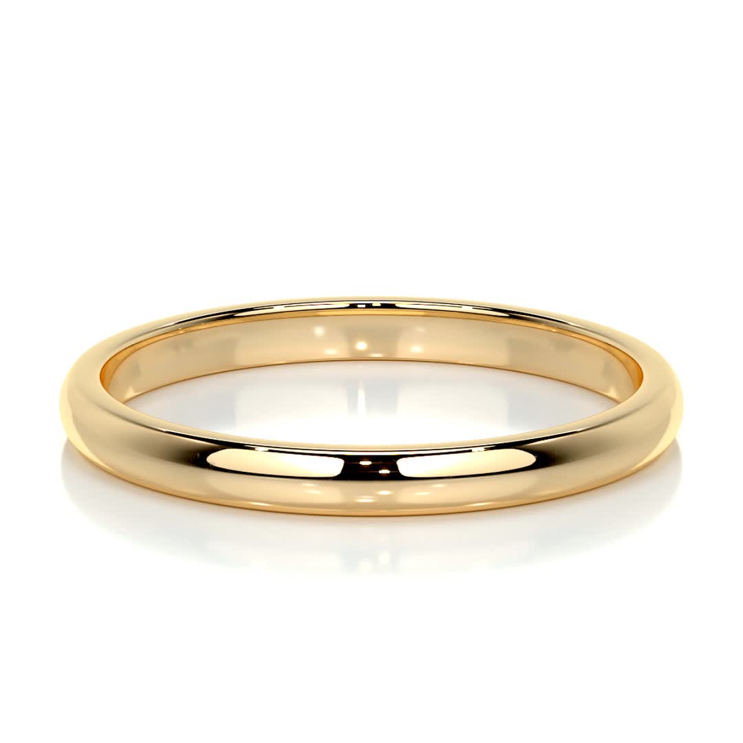 Jessi Men's Wedding Band -18K Yellow Gold、mySite、hinf8tx79