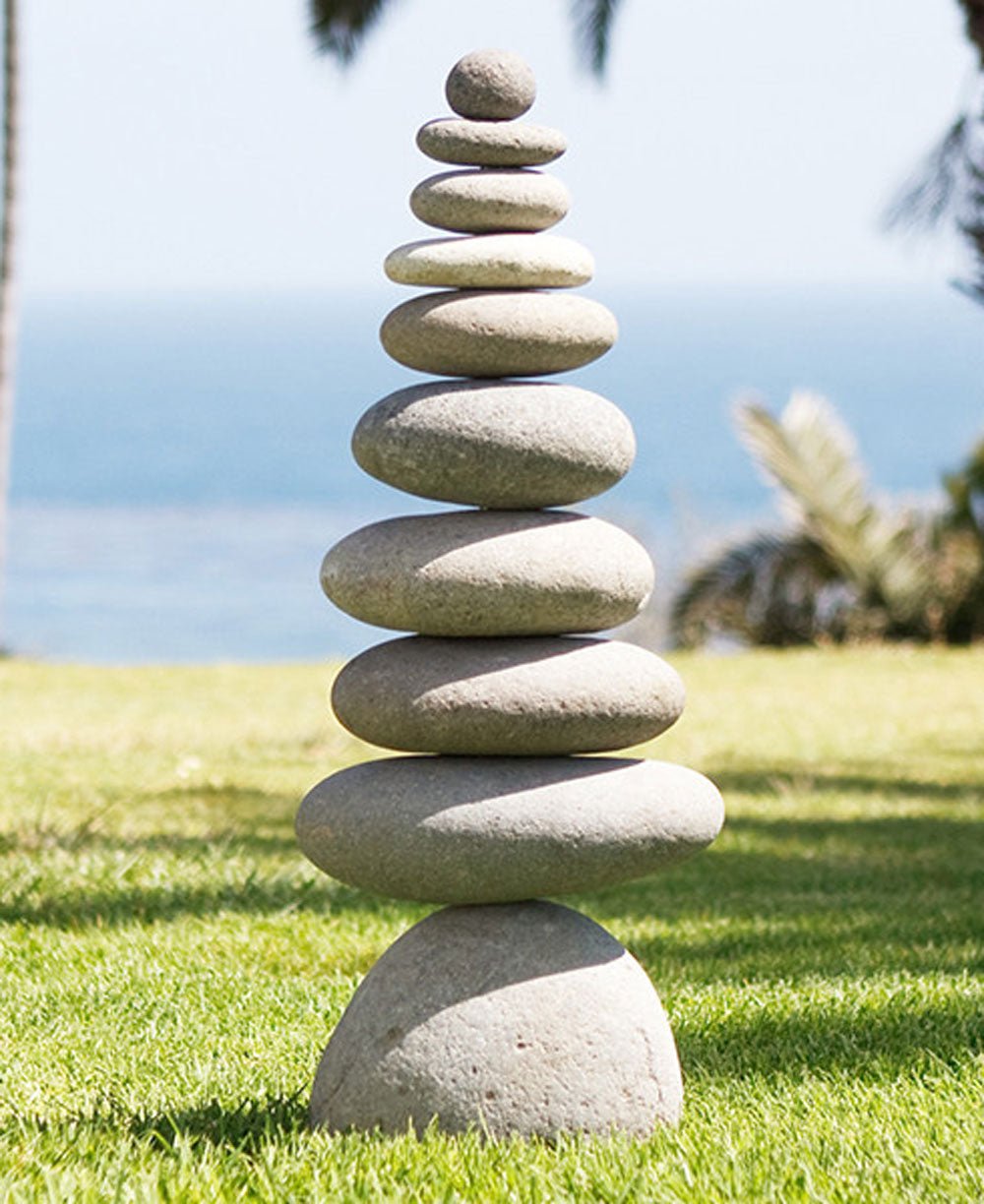 Rock Garden Cairn Statue, 28 Inches、mySite、topwebapps